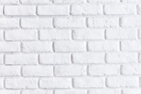 Brick white wall Stock Photos