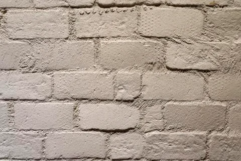 Brick white wall Stock Photos