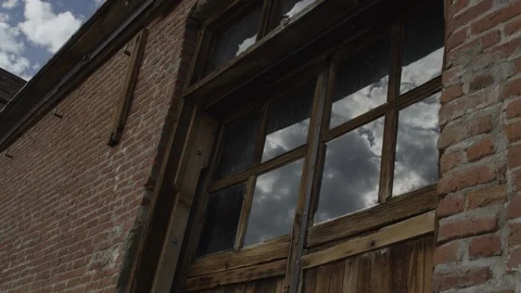 Brick Window Stock Footage 100764157