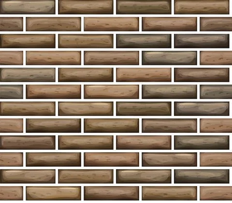 Brick work Icon isolated of flat style. Vector illustration seamless. Stock Illustration