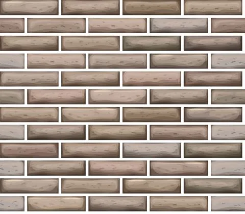 Brick work Icon isolated of flat style. Vector illustration seamless. Stock Illustration