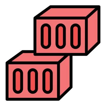 Brick worker icon vector flat Stock Illustration