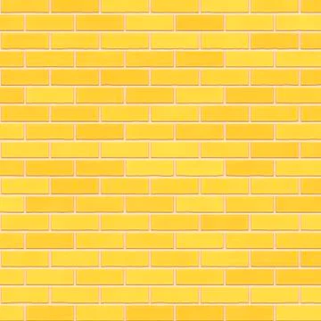 Brick yellow wall background Stock Photos