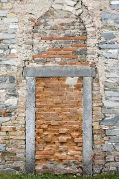 Bricked Up Door Stock Photos