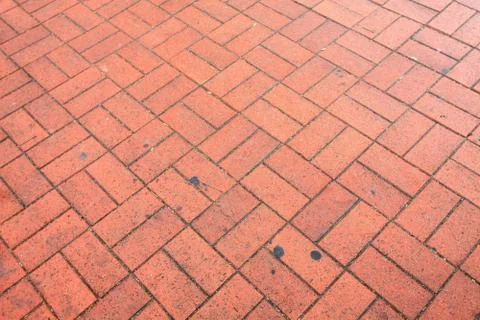 Bricked floor background Stock Photos