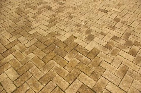 Bricked floor Foto stock