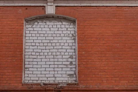 A bricked-up window Stock Photos