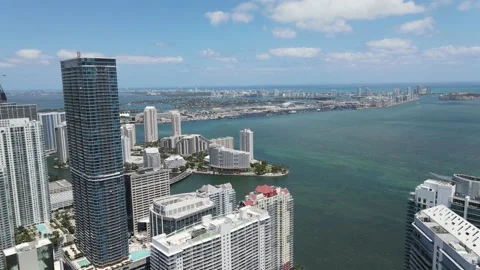 BRICKELL + BISCAYNE BAY Video stock 181456811