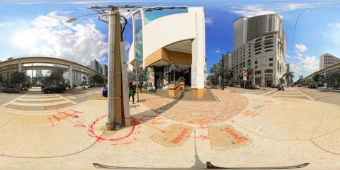Brickell City Tower 360 8k video clip 2025 Stock Footage 306904943
