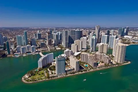Brickell island Stock Photos