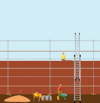 Bricklayer Illustrazione stock