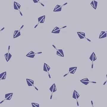Bricklayer trowel civil engineer glyph vector seamless pattern 스톡 일러스트