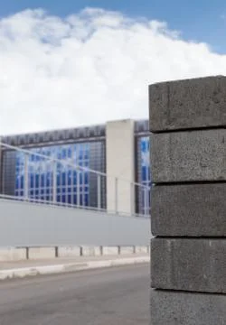Bricks and Modern Building Stock Photos