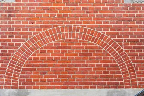 Bricks Arch Arch Shape at Brick Wall Exterior Architecture Copyright: xZoo... Foto stock