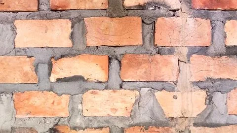 Bricks are made from clay that is baked until it hardens. 写真素材
