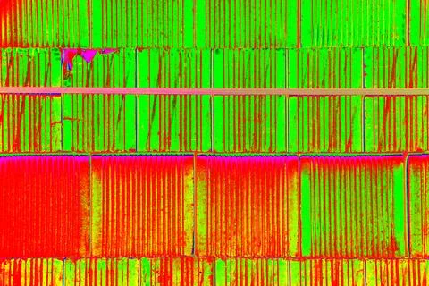 Bricks are stacked in a cube, stack for construction, brick background. Cha.. Stock Photos