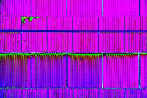 Bricks are stacked in a cube, stack for construction, brick background. Cha.. Stock Photos