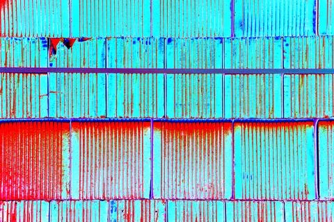 Bricks are stacked in a cube, stack for construction, brick background. Cha.. Stock Photos