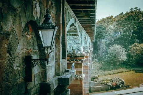 Bricks on a Bridge Foto stock