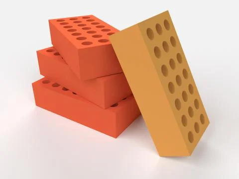 Bricks. Construction concept Illustrazione stock