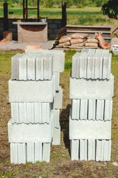 Bricks for construction Stock Photos