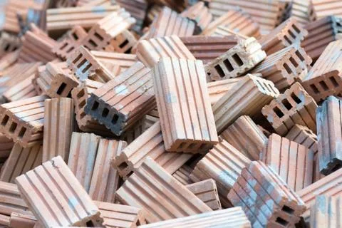 Bricks for construction Stock Photos