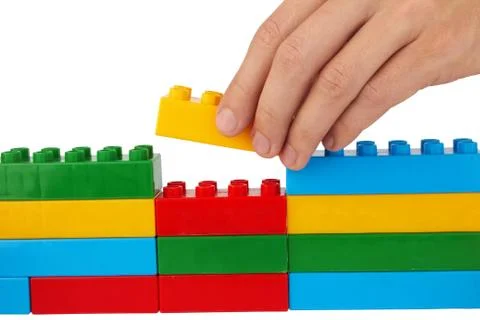 Bricks construction Foto stock