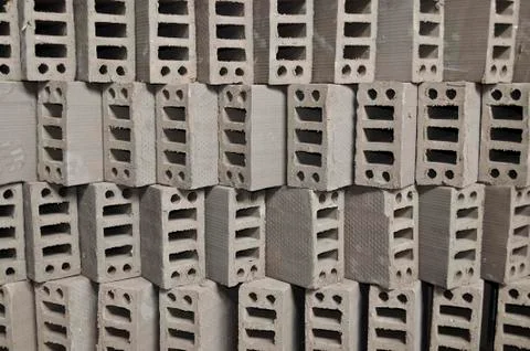 Bricks factory. Bricks, blocks are drying Stock Photos