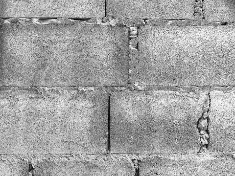 Bricks gray wall background Stock Photos