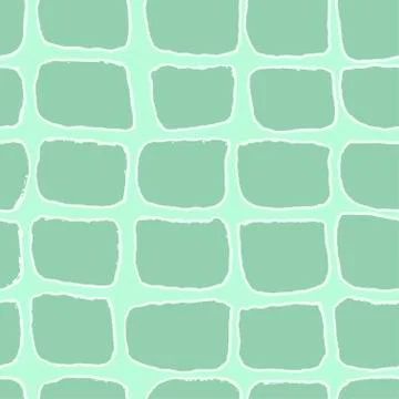 Bricks handdrawn seamless pale green pattern. Vector illustration. Stockillustratie
