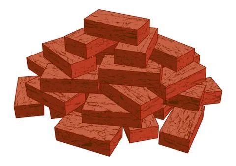 Bricks Illustrazione stock