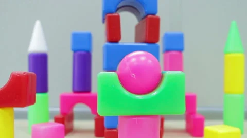 Bricks for kids Stock Footage 56197171