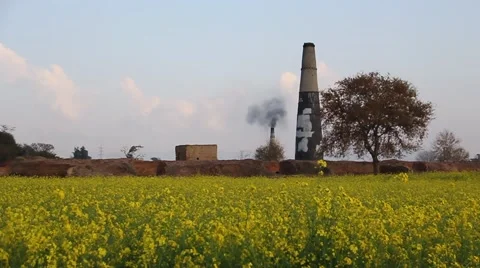 Bricks Kiln Stock Footage 53896725