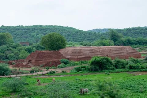 Bricks making Stock Photos