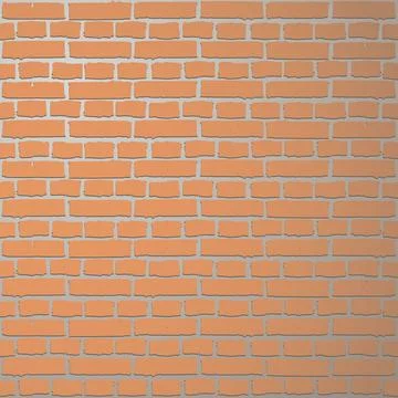 A bricks pattern of an old red brick wall texture shows a solid architectur.. Stockillustratie