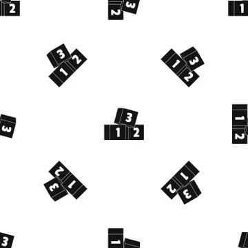 Bricks pattern seamless black Stock Illustration