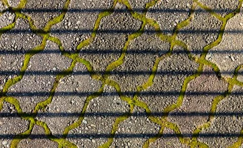 Bricks Shadow Lines Foto stock