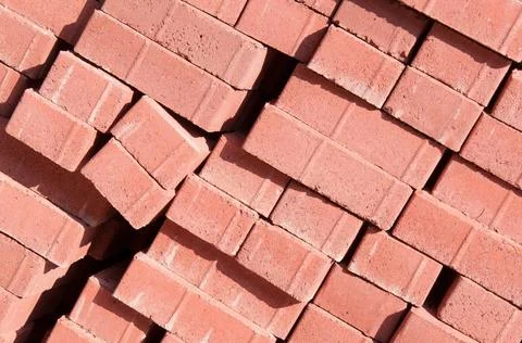 Bricks A stack of bricks red Copyright: xZoonar.com/AurelioxScettax 398698... Stockfoto's