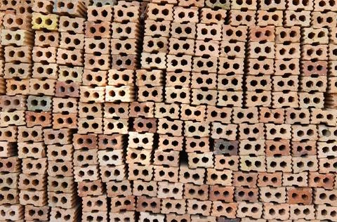 Bricks stack of red brick Copyright: xZoonar.com/RuslanxNassyrovx 5853443  Foto stock