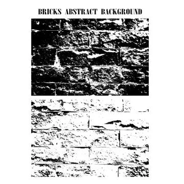 Bricks texture background, grunge texture Stock Illustration