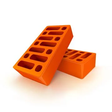 Bricks vector illustration on white background Stock Illustration