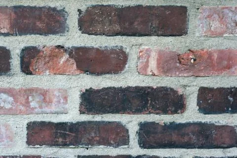 Bricks wall background lines abstract Stock Photos