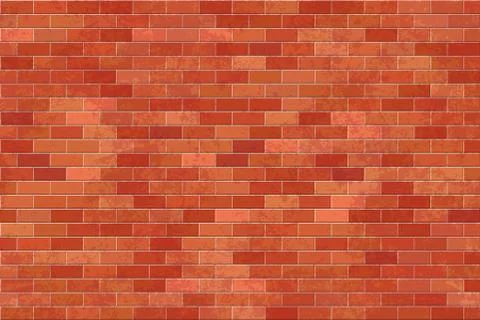 Bricks wall background vector illustration. Stock Illustration