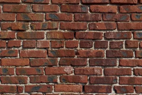 Bricks wall close up craft background Stock Photos