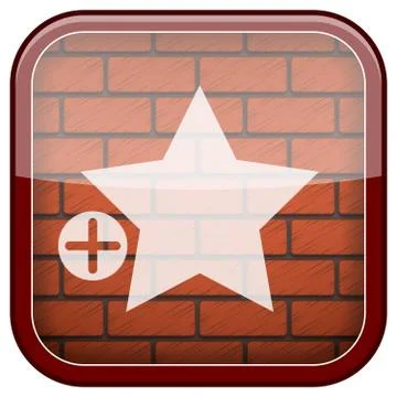 Bricks wall icon イラスト素材