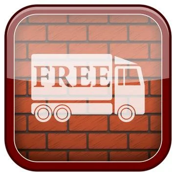 Bricks wall icon Illustrazione stock