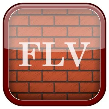 Bricks wall icon Stock Illustration