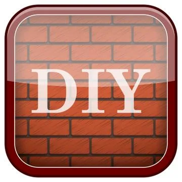 Bricks wall icon Stock Illustration