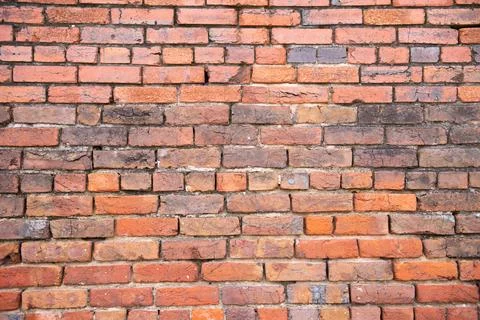Bricks on wall texture. Background in masonry pattern. Wall on redbrick sur.. Stock Photos