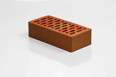 Bricks on white background Stock Photos